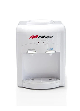 Dispensador de Agua Mirage DISX05 MDT10BB Table Top | Blanco con Gris | 3 Temperaturas | Compacto | 127 V~ | Ideal para Escritorio o Cocina