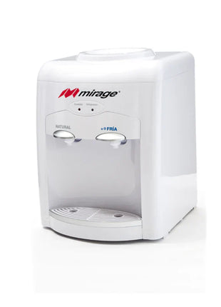 Dispensador de Agua Mirage DISX05 MDT10BB Table Top | Blanco con Gris | 3 Temperaturas | Compacto | 127 V~ | Ideal para Escritorio o Cocina