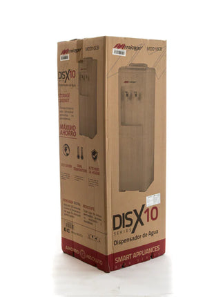 Dispensador de Agua Mirage DISX10 MDD10CB | 3 Temperaturas | Mesa con Garrafón Superior | Color Gris | Compacto 52 cm Alto