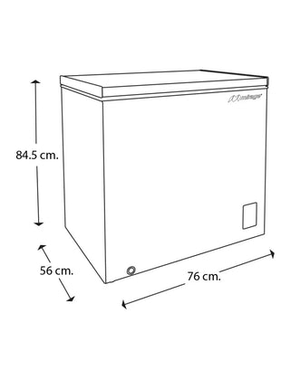 Congelador Horizontal Mirage MCP15HB | 5 Pies³ | 142 Litros | Alta Eficiencia Energética | Tapa Abatible | Color Blanco
