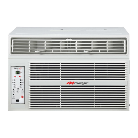 AIRE ACONDICIONADO DE VENTANA 0.5 TON, BLU PLUS R32, 115 V, EER = 3.41 W/W
