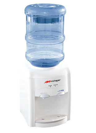 Dispensador de Agua Mirage DISX05 MDT10BB Table Top | Blanco con Gris | 3 Temperaturas | Compacto | 127 V~ | Ideal para Escritorio o Cocina